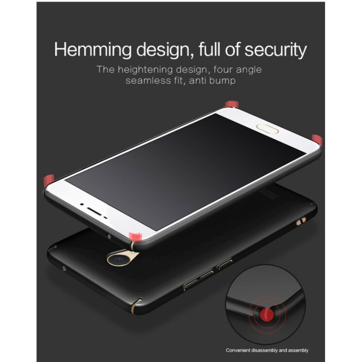 Пластиковий чохол MOFI Slim Shield для Meizu M5 Note - Black: фото 4 з 12