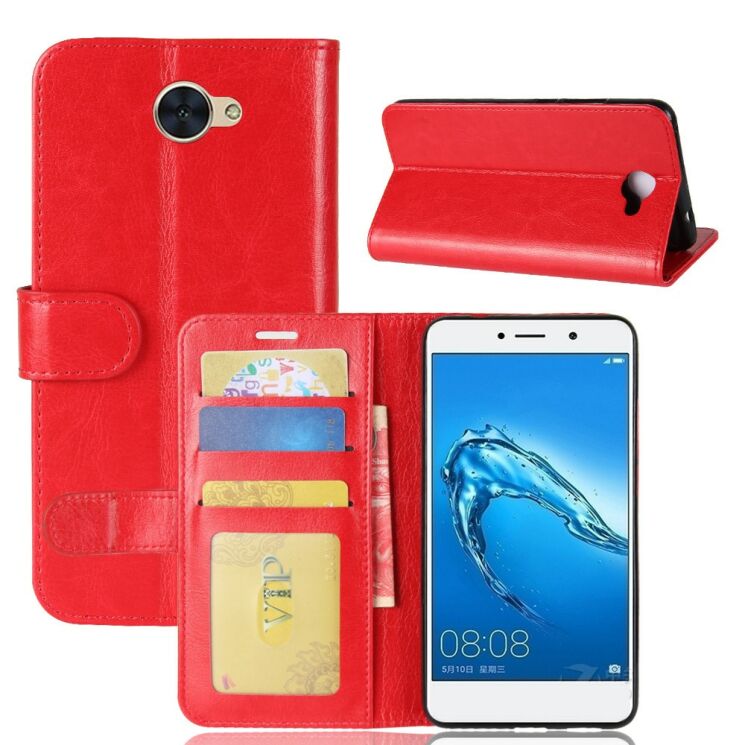 Чохол-книжка Deexe Wallet Style для Huawei Y7 - Red: фото 2 з 8