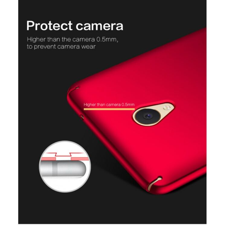 Пластиковый чехол MOFI Slim Shield для Meizu M5 Note - Gold: фото 12 из 12