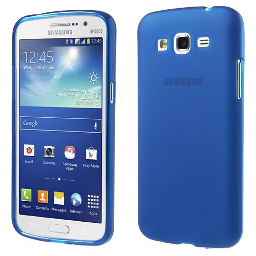 Силиконовая накладка Deexe Soft Case для Samsung Galaxy Grand Duos 2 (G7102) - Blue: фото 1 з 6