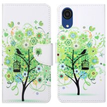 Чохол-книжка Deexe Color Wallet для Samsung Galaxy A03 Core (A032) - Green Tree: фото 1 з 7