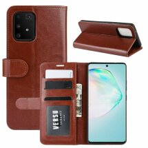 Чехол-книжка Deexe Wallet Style для Samsung Galaxy S10 Lite (G770) - Brown: фото 1 из 8
