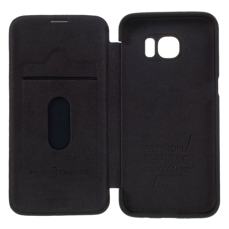 Чохол-книжка G-CASE Leather Flip для Samsung Galaxy S7 edge (G935) - Black: фото 6 з 9