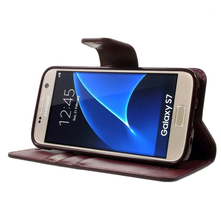 Чехол-книжка MERCURY Sonata Diary для Samsung Galaxy S7 (G930) - Wine Red: фото 3 из 10