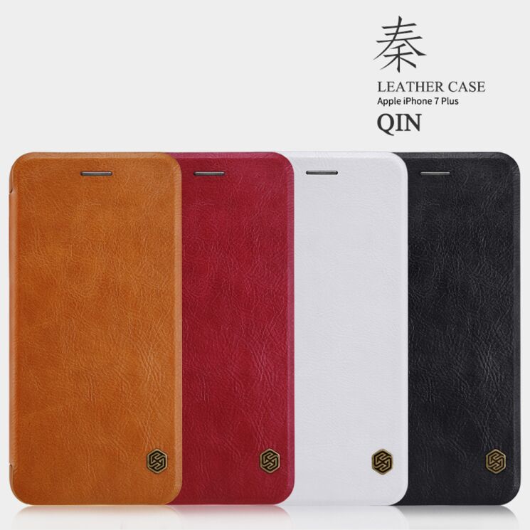 Чехол-книжка NILLKIN Qin Series для iPhone 7 Plus / iPhone 8 Plus - Red: фото 7 из 15