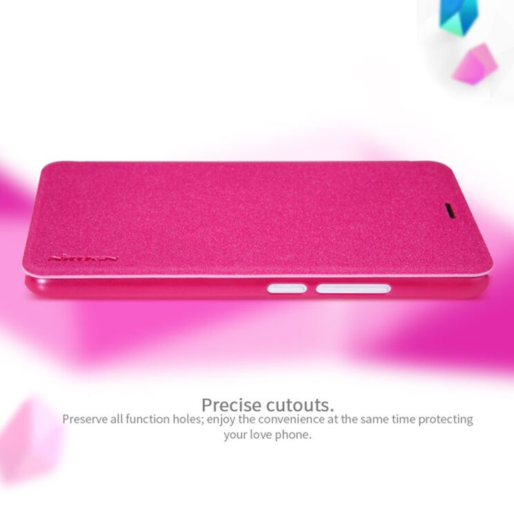 Чехол-книжка NILLKIN Sparkle Series для Meizu M5 - Pink: фото 12 из 15