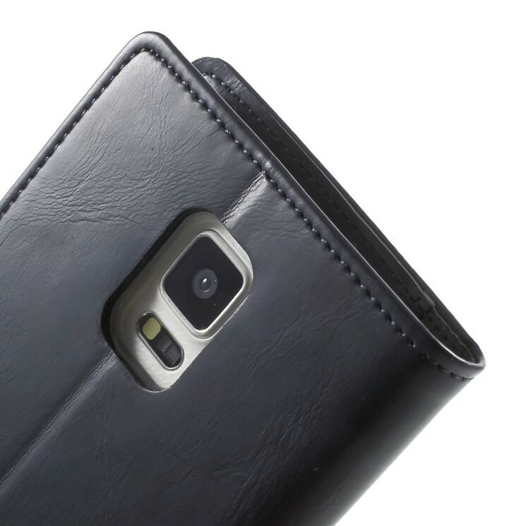Чехол MERCURY Classic Flip для Samsung Galaxy Note 4 (N910) - Dark Blue: фото 7 из 9
