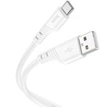 Кабель Hoco X97 Crystal Color USB to Type-C (2.4A, 1m) - White: фото 1 из 5