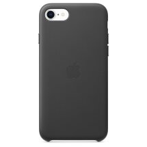 Оригинальный чехол Leather Case для Apple iPhone SE 2 / 3 (2020 / 2022) / iPhone 8 / iPhone 7 (MXYM2ZM/A) - Black: фото 1 из 4
