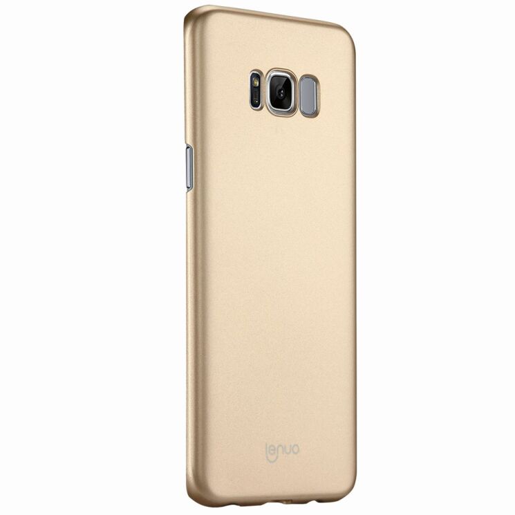 Пластиковый чехол LENUO Silky Touch для Samsung Galaxy S8 Plus (G955) - Gold: фото 2 из 9