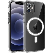 Защитный чехол Deexe UltraThin MagSafe для Apple iPhone 12 / 12 Pro - Transparent: фото 1 из 11