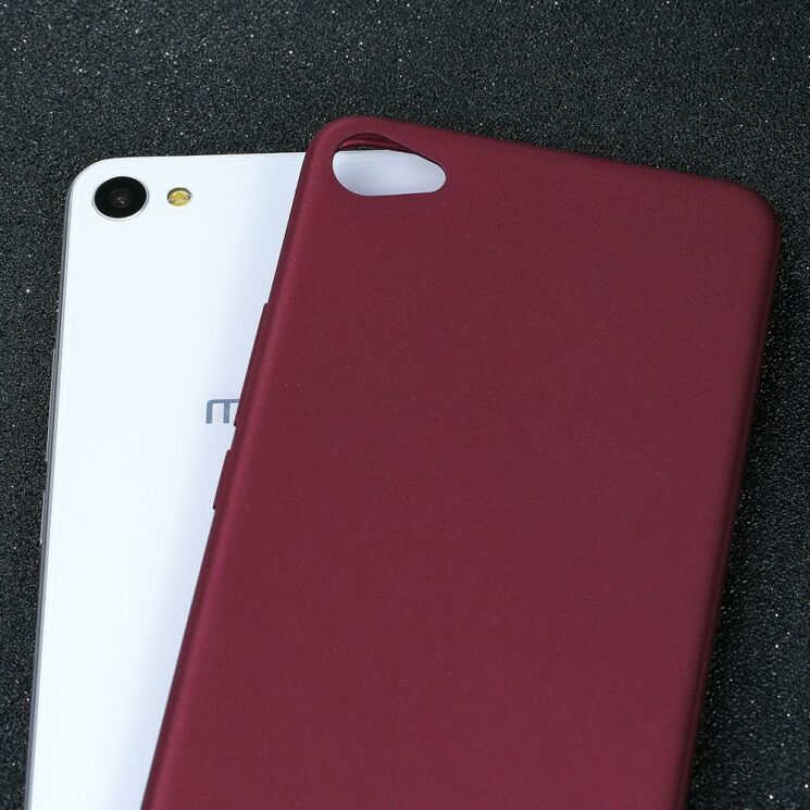 Силиконовый (TPU) чехол X-LEVEL Matte для Meizu U10 - Wine Red: фото 4 из 5