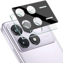 Защитное стекло на камеру IMAK Black Glass Lens для Xiaomi Poco X6 Pro - Black: фото 1 из 12