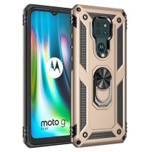 Защитный чехол Deexe Armor Case для Motorola Moto G9 Play / Moto E7 Plus - Gold: фото 1 из 7