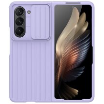 Защитный чехол Deexe Ribbed Case для Samsung Galaxy Fold 5 - Purple: фото 1 из 3