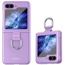 Защитный чехол Deexe Ring Case для Samsung Galaxy Flip 5 - Purple: фото 1 из 10