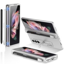 Защитный чехол GKK Magnetic Cover (Pen Slot) для Samsung Galaxy Fold 3 - Silver: фото 1 из 7