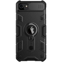 Защитный чехол NILLKIN CamShield Armor для Apple iPhone SE 2 / 3 (2020 / 2022) / iPhone 7 / iPhone 8 - Black: фото 1 из 13