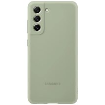 Защитный чехол Silicone Cover для Samsung Galaxy S21 FE (G990) EF-PG990TMEGRU - Olive Green: фото 1 из 5