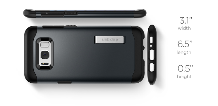 Захисний чохол Spigen SGP Slim Armor для Samsung Galaxy S8 Plus (G955) - Black: фото 5 з 5