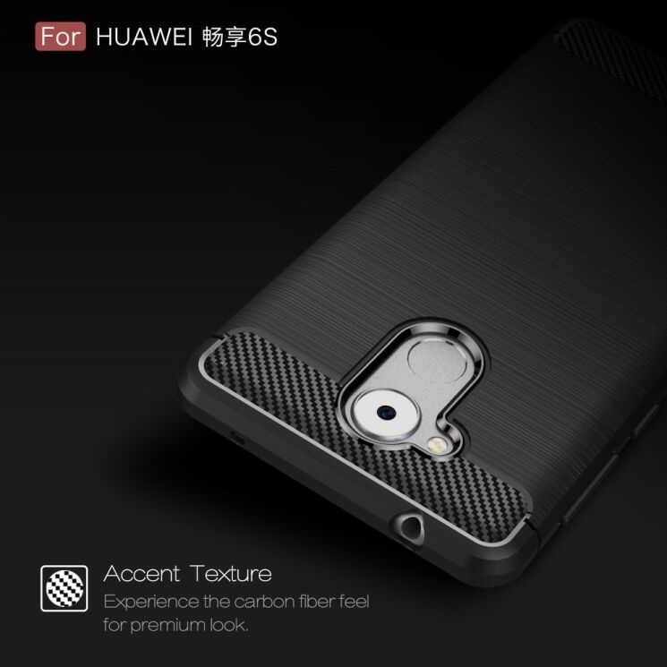 Захисний чохол UniCase Carbon для Huawei Honor C6 - Grey: фото 4 з 8