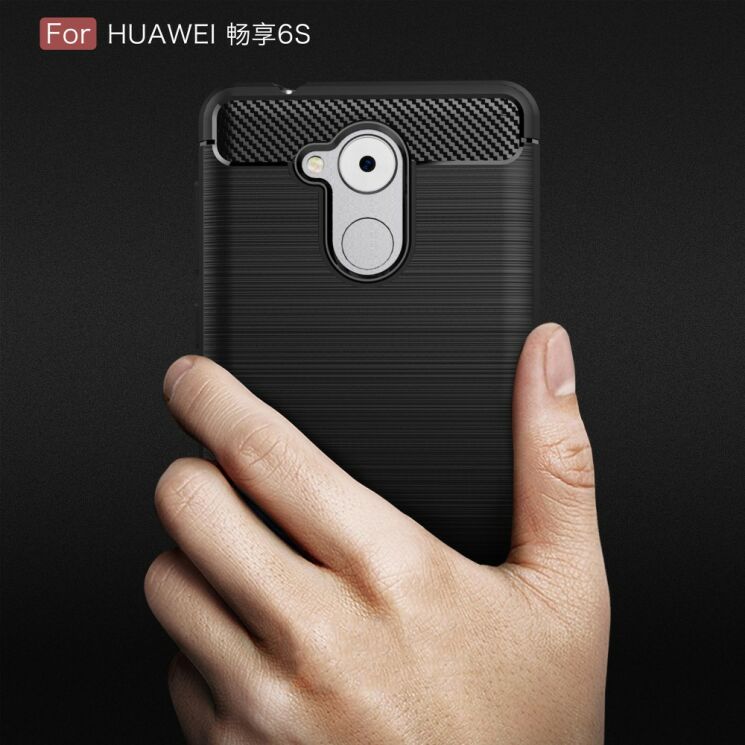 Захисний чохол UniCase Carbon для Huawei Honor C6 - Dark Blue: фото 9 з 9