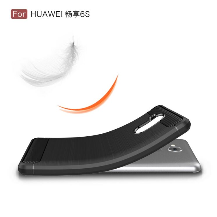 Захисний чохол UniCase Carbon для Huawei Honor C6 - Black: фото 8 з 9