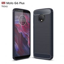 Захисний чохол UniCase Carbon для Motorola Moto G6 Plus - Dark Blue: фото 1 з 11
