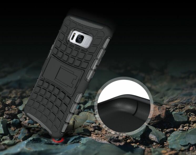 Захисний чохол UniCase Hybrid X для Samsung Galaxy S8 Plus (G955) - Black: фото 4 з 12