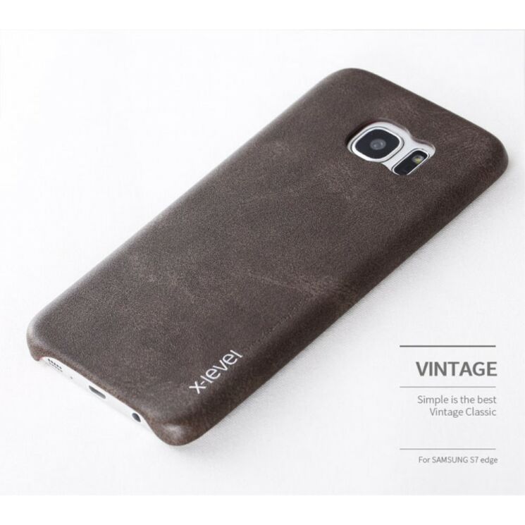 Захисний чохол X-LEVEL Vintage для Samsung Galaxy S7 edge (G935) - Black: фото 9 з 15