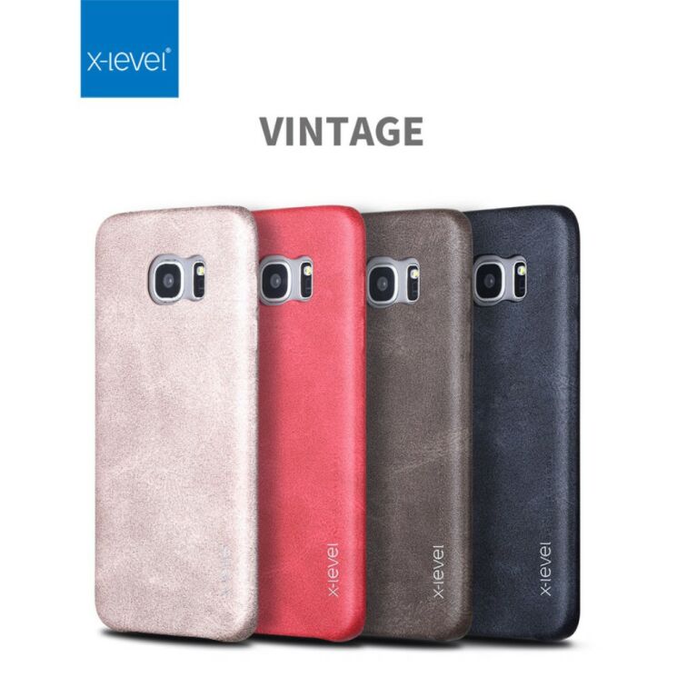 Захисний чохол X-LEVEL Vintage для Samsung Galaxy S7 edge (G935) - Red: фото 8 з 15