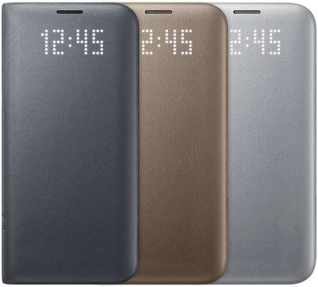 Чохол LED View Cover для Samsung Galaxy S7 edge (G935) EF-NG935PFEGRU - Black: фото 5 з 8