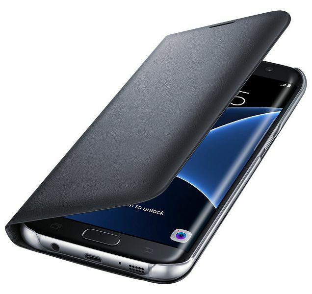 Чохол LED View Cover для Samsung Galaxy S7 edge (G935) EF-NG935PFEGRU - Black: фото 2 з 8