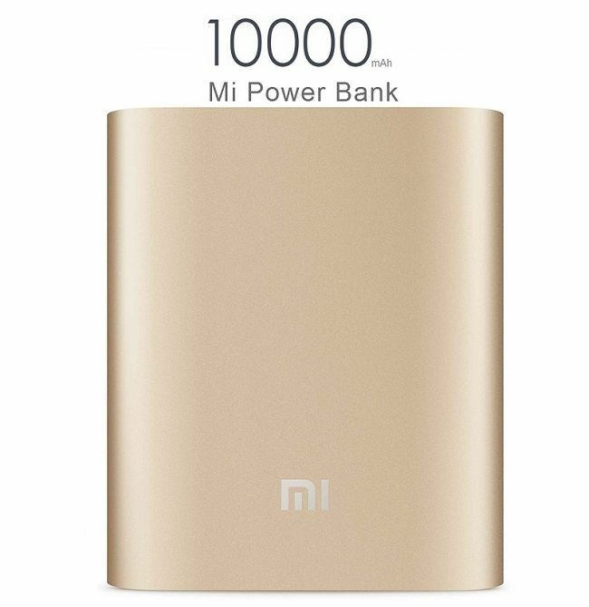 Внешний аккумулятор Xiaomi Mi Power Bank 10000mAh - Gold: фото 3 из 4