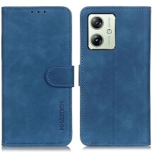 Чохол-книжка KHAZNEH Retro Wallet для Motorola Moto G54 / G54 Power - Blue: фото 1 з 8