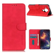Чохол-книжка KHAZNEH Retro Wallet для Nokia 5.4 - Red: фото 1 з 10
