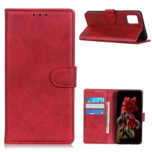 Чехол Deexe Classic Wallet для Motorola Moto G9 Plus - Red: фото 1 из 8