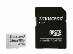 Картка пам`яті Transcend microSDXC 300S 256GB UHS-I U3 + адаптер - Black: фото 1 з 2
