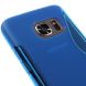 Силиконовая накладка Deexe S Line для Samsung Galaxy S7 (G930) - Blue (115222L). Фото 4 из 6