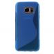 Силиконовая накладка Deexe S Line для Samsung Galaxy S7 (G930) - Blue (115222L). Фото 2 из 6
