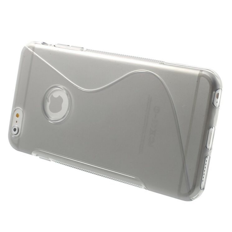Силиконовый чехол Deexe S Line для iPhone 6/6s Plus - Gray: фото 3 из 8