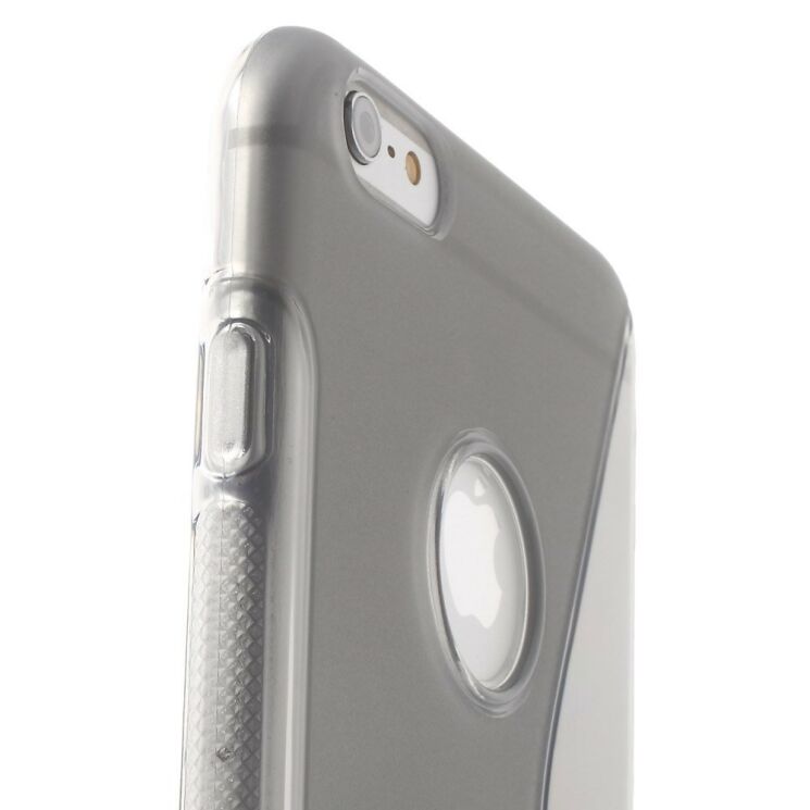 Силиконовый чехол Deexe S Line для iPhone 6/6s Plus - Gray: фото 7 из 8