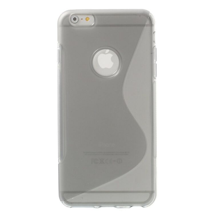 Силиконовый чехол Deexe S Line для iPhone 6/6s Plus - Gray: фото 8 из 8