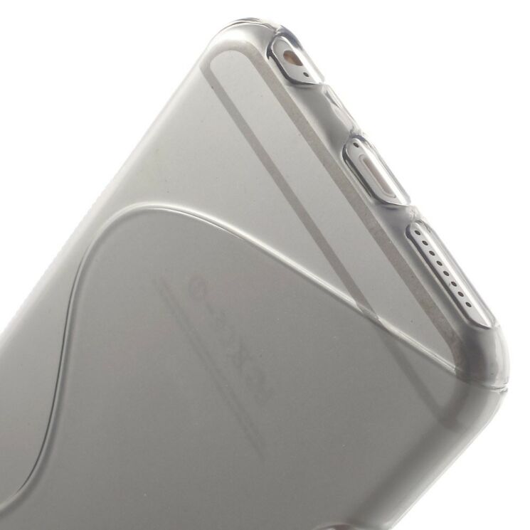 Силиконовый чехол Deexe S Line для iPhone 6/6s Plus - Gray: фото 5 из 8