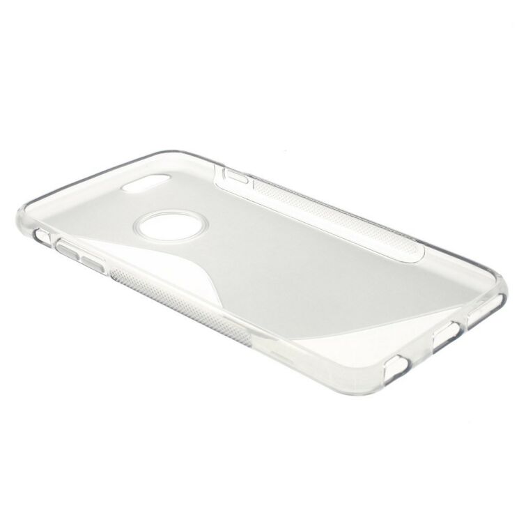 Силиконовый чехол Deexe S Line для iPhone 6/6s Plus - Gray: фото 4 из 8