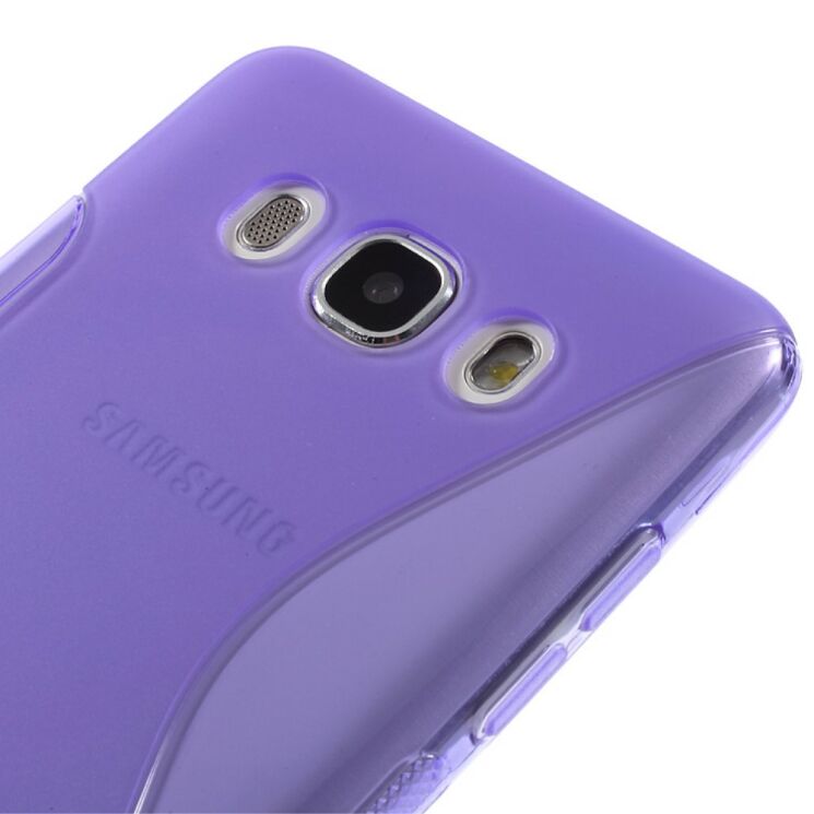 Силиконовый чехол Deexe S Line для Samsung Galaxy J5 2016 (J510) - Violet: фото 4 из 5