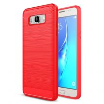 Силіконовий чохол UniCase Carbon для Samsung Galaxy J7 2016 (J710) - Red: фото 1 з 6