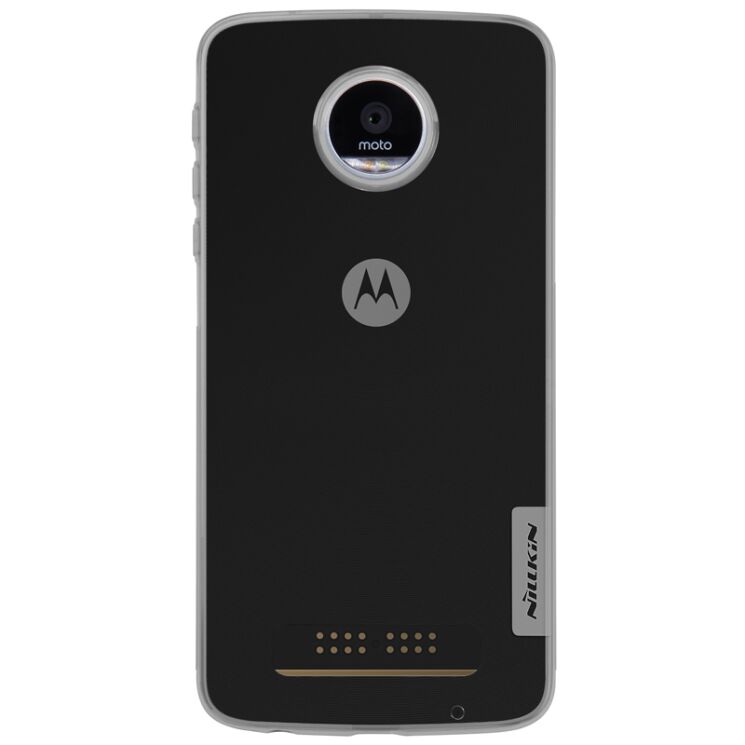 Силіконовий (TPU) чохол NILLKIN Nature для Motorola Moto Z Play - Gray: фото 5 з 14