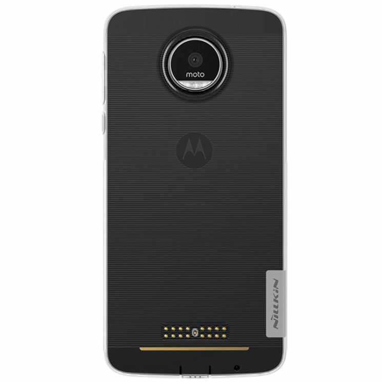 Силиконовый (TPU) чехол NILLKIN Nature для Motorola Moto Z - White: фото 6 из 14