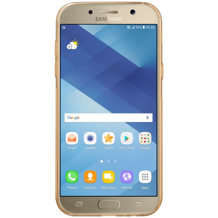 Силіконовий (TPU) чохол NILLKIN Nature для Samsung Galaxy A7 2017 (A720) - Gold: фото 6 з 13